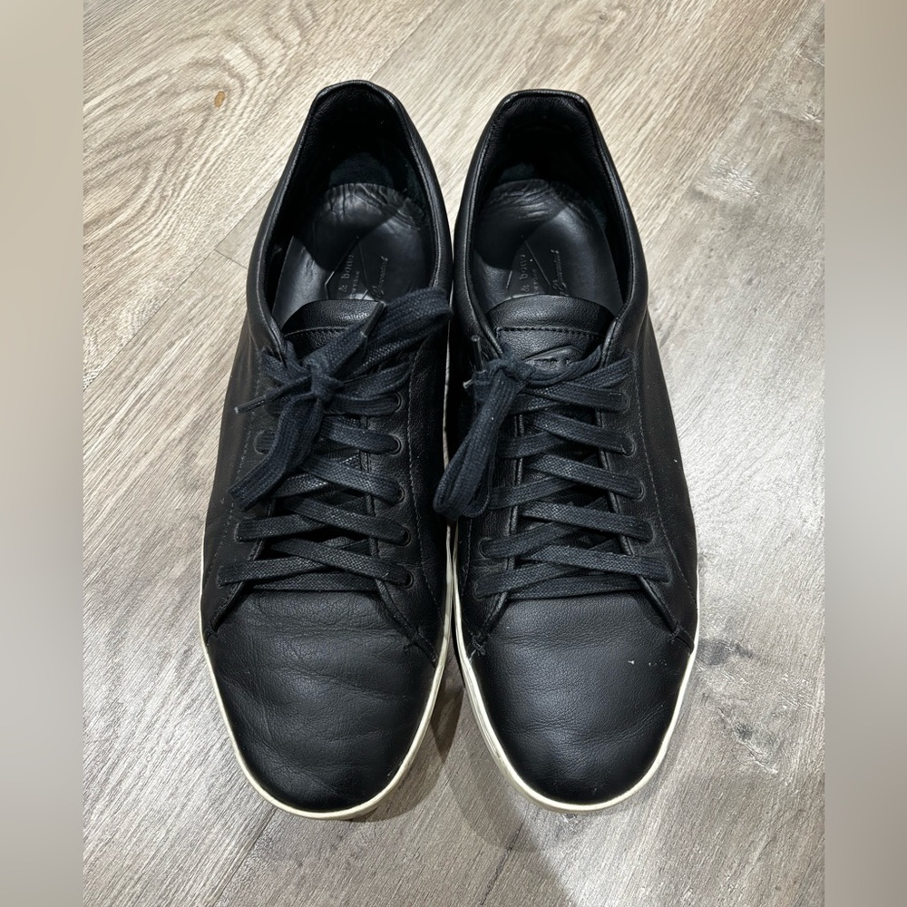 Rag & Bone Kent Lace Up Mens Black Leather Sneaker Size 11